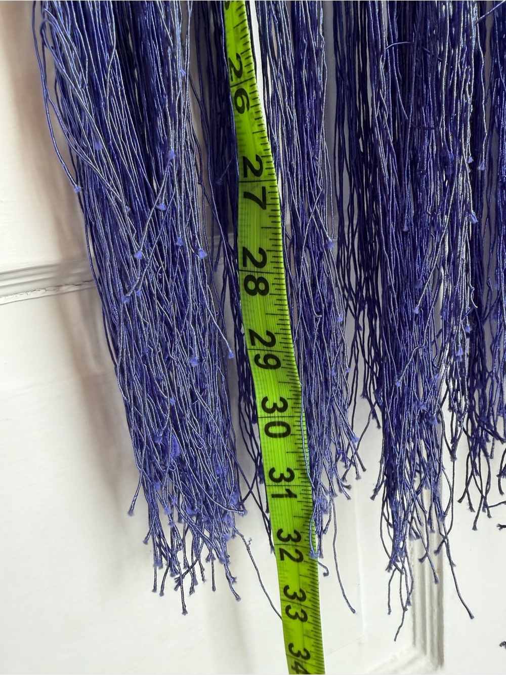 NWT Zara Crochet Fringe Sleeveless Top in Vivid Electric Periwinkle Blue Small - Picture 9 of 12